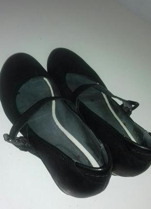 Туфли чёрные кожаные1 фото