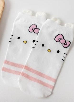 Шкарпетки  з вушками кітті аніме1 фото