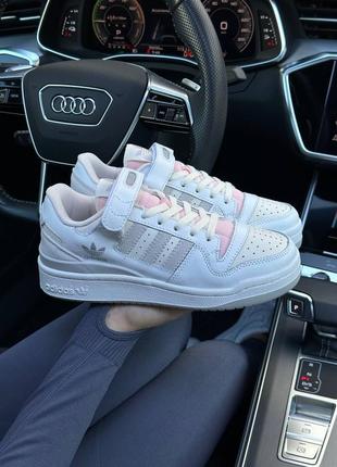 Adidas forum low 84 white pink 🌺 new, кроссовки адедас форум женские, кроссовки женккие адедас весна-осень, кроссовки женские адидас