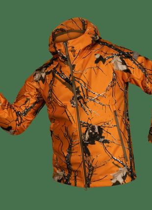 Мисливська чоловіча куртка rubicon flamewood з флісом та мембраною