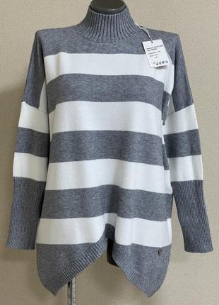 Ефектний, яскравий,модний асиметричний светр-балахон, оверсайз1 фото