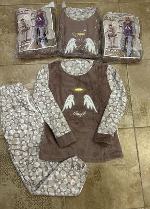 Женская флисовая пижама с,м,л,хл