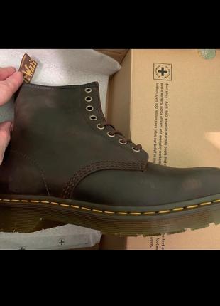 Черевики dr. martens 1460 crazy horse brown premium soft leather унісекс3 фото