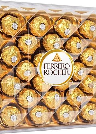 Цукерки шоколадні ferrero rocher, 300г, німеччина, з цілим лісовим горіхом,