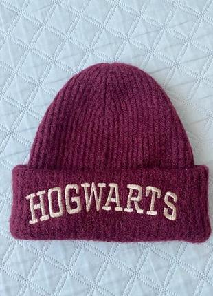 Зимняя теплая шапка hogwarts от h&amp;m