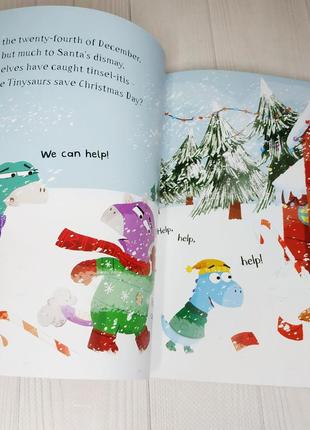 Детская книга на английском the tinysaurs save christmas5 фото