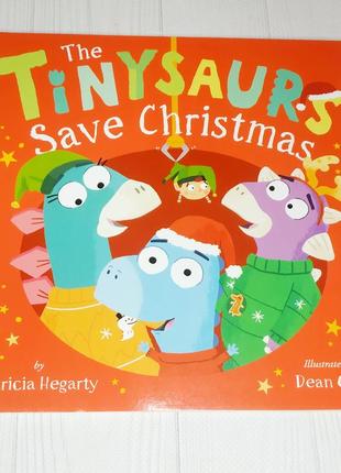 Дитяча книжка англійською the tinysaurs save christmas