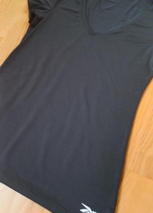 Спортивная футболка reebok чёрная футболка спинка сетка топ топик майка рибок6 фото