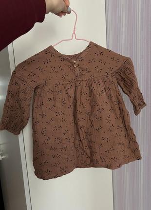Платье муслин zara