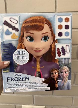 Disney's frozen 2 anna голова для зачісок дісней анна манекен дитячий  для укладок