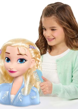 Лялька манекен голова для зачісок ельза disney 2 elsa styling head6 фото