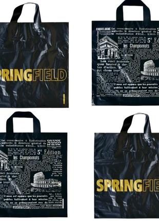 Ламинированный пакет с ручкой петлей 35×34см