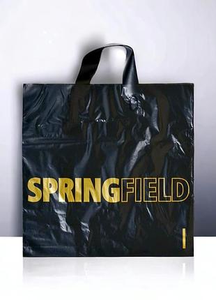 Ламинированный пакет с ручкой петлей 35×34см