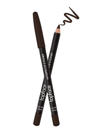 Карандаш для глаз водостойкий topface "waterproof eyeliner" 103 - коричневий1 фото