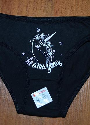 Набор 3 шт подростковые трусики 14-15 донела donella единорог