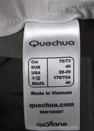 Quechua женские гибридные штаны софтшел softshell трекинговые6 фото