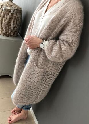 Кардиган оверсайз из мохера2 фото