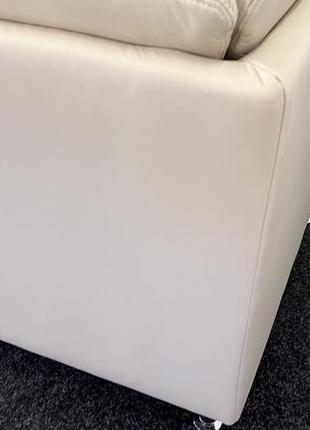 Шкіряний розкладний кутовий диван polinova.6 фото