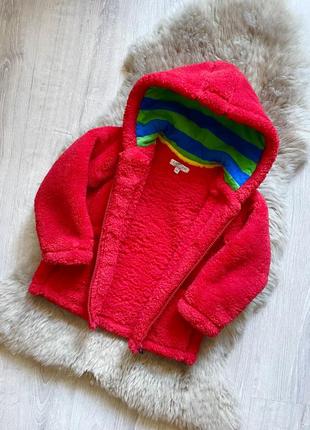 Дитяча тепла кофта куртка ведмедик на блискавці marks&amp;spencer, inndigo collection6 фото