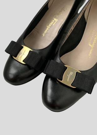 Кожаные туфли балетки salvatore ferragamo италия оригинал4 фото