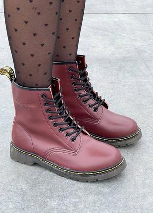 Dr.martens 1460 cherry ботинки демисезон