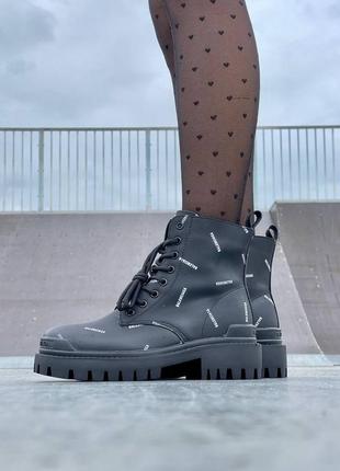 Balenксиаga boots black premium ботинки демисезон6 фото