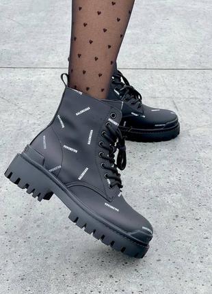 Balenксиаga boots black premium ботинки демисезон