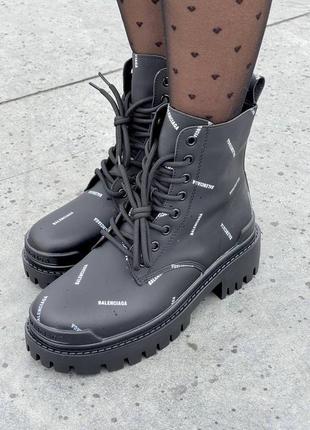 Balenксиаga boots black premium ботинки демисезон7 фото