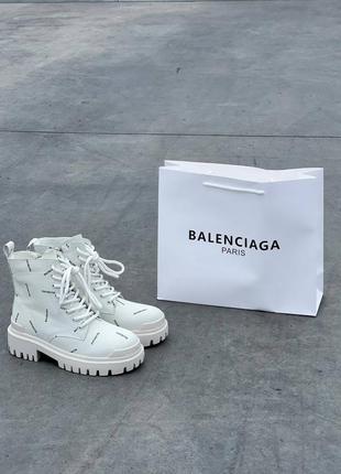 Balenксиаga boots white premium ботинки натуральные5 фото