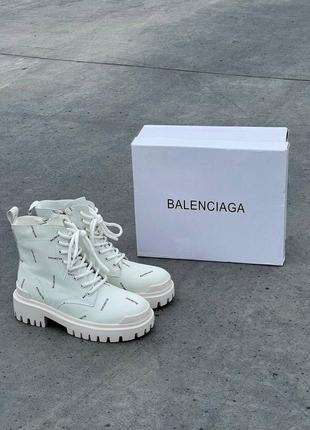 Balenксиаga boots white premium ботинки натуральные8 фото
