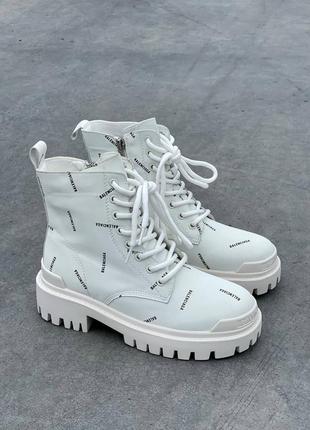 Balenксиаga boots white premium ботинки натуральные4 фото