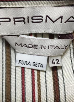 Шёлковая блуза 100% шёлк prisma италия **5 фото
