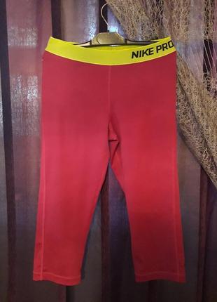 Спортивные капри бриджи леггинсы nike pro dri-fit оригинал3 фото