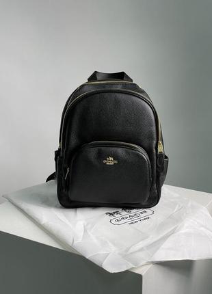 Качественные кожаный женский рюкзак coach mini  зернистая кожа премиальная2 фото
