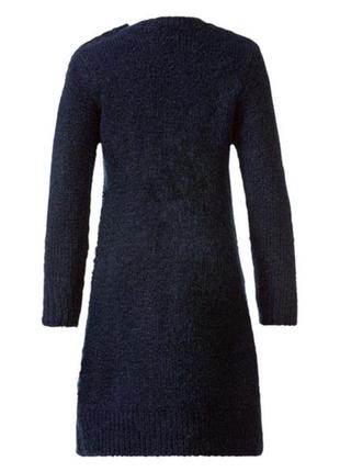 Теплое, стильное, вязанное платье - туника, р. 86-92 и 98-104 см.2 фото