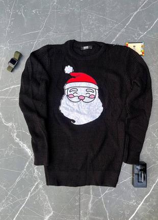 Теплий чоловічий новорічний светр / чоловічі светри на новий рік5 фото