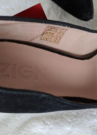Идеальные черные туфли лодочки из 100% натуральной замши от немецкого бренда zign5 фото
