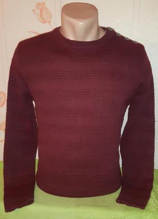 Стильный бордовый свитер kronstadt, made in turkey, молниеносная отправка ⚡💫🚀