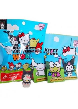Герої фігурка  hello kitty і друзі з картками hs-5588 в пакеті 17х13 см