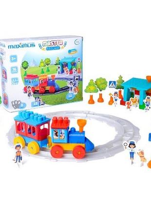 Конструктор майстер залізниці 1к 76 ел.  кор.30*25*9см maximus