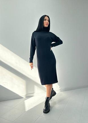 Тепла ангорова сукня міді "amina"7 фото