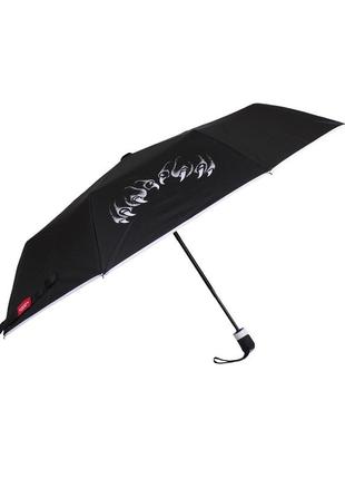 Зонт женский автоматический чёрный лапы de esse 3150-л