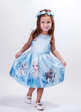 Сукня сірі h&m 3-4 104 см. холодне серце . frozen