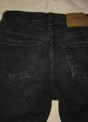 7 років, чорні джинси zara стрейчеві7 фото