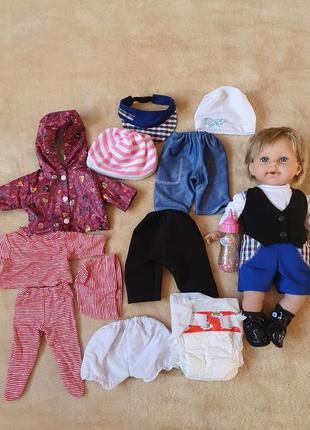 Лялька arial 43 см, baby bon+одяг, запалення, пупс