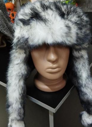 Женская шапка "ушанка"