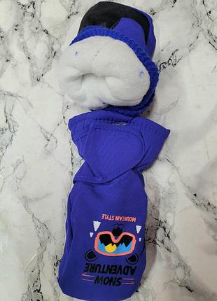 Детские перчатки рукавицы края непромокаемые зимние дутики