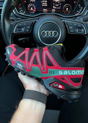 Кросівки salomon speedcross 3 black red🔥🦅