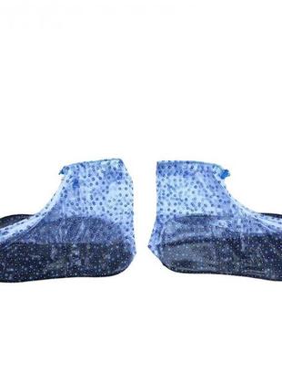 Водонепроницаемые чехлы-бахилы на обувь от дождя размер размер l синие r_792 фото