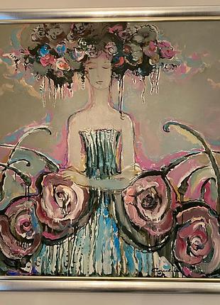 Картина из частной коллекции. 110/110 см,